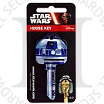 Star Wars R2-D2 - C3P0 Licensed Universal 6-Pin Cylinder Key Blank