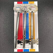 Duel Security FB2 Fire Brigade Genuine Mortice or Rim Keys 102mm Long Pack of 3