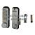 Lockey 2500 Sliding Door Pushbutton Lock