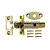 ERA 838-33 Door Security Bolts Brass - 2 Lock+1 Key