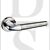 Atlantic M191SNCP Mediterranean Toulon Lever Handle on Round Rose Satin Nickel-Polished Chrome