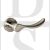 Atlantic Mediterranean M27SN Malaga Handle Square Edge Lever on Round Rose Satin Nickel