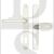 Fab & Fix DLMHANLPWH Balmoral Range UPVC Lever/Moveable Pad 92/62mm Handles White