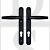 Hoppe HOP92LLB UPVC 92mm Centre Lever/Lever Handles Black