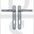 Hoppe TOK92LLS UPVC Toyko Range 92mm Centres Lever/Lever Handles Silver