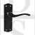 Old English OE178LMB Warwick Latch Lever Door Handle On Backplate Matt Black