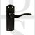 Old English OE178LUDB Warwick Latch Lever Door Handle On Backplate Urban Dark Bronze