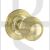 Old English OE50RMKPB Ripon Solid Brass Reeded Mortise Knob On Concealed Fix Round Rose Polished Brass