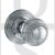 Old English OE50RMKPC Ripon Solid Brass Reeded Mortise Knob On Concealed Fix Round Rose Polished Chrome