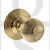 Old English OE50RMKRB Ripon Solid Brass Reeded Mortise Knob On Concealed Fix Round Rose Unlacquered Brass