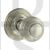 Old English OE50RMKSN Ripon Solid Brass Reeded Mortise Knob On Concealed Fix Round Rose Satin Nickel