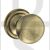 Old English OE58MMKAB Harrogate Solid Brass Mushroom Mortise Knob On Concealed Fix Rose Antique Brass