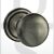 Old English OE58MMKMBN Harrogate Solid Brass Mushroom Mortise Knob On Concealed Fix Rose Matt Gun Metal