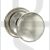 Old English OE58MMKPN Harrogate Solid Brass Mushroom Mortise Knob On Concealed Fix Rose Polished Nickel