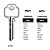 TCB232U Cylinder Key Blanks (10)