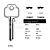 TCB578 Cylinder Key Blanks (10)