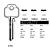 TCB919 Cylinder Key Blanks (10)