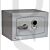 Securikey Mini Vault Silver Size 0 18 Litre Capacity Freestanding Safe Keylocking - £4000 Cash Rating