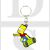 The Simpsons Bart Simpson On Skateboard Enamelled Licensed Keychain-Keyring