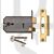 Union 2077 124mm 3 Lever Horizontal Mortise Sashlock Polished Brass