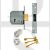 Union 3G114E 67mm BS3621:2007 5 Lever Mortice Deadlock Satin Chrome