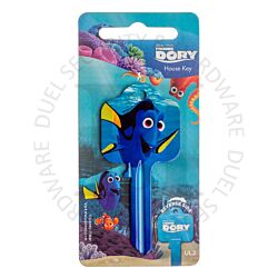 Disney Finding Dory - Dory Universal UL2 6-Pin Cylinder Key Blank