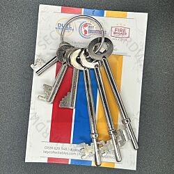 Duel Security SET6 Set of 6 FB KEYS - Comprises one of each FBWK-FB11K-FB14K-FB1K-FB2K-FB4K