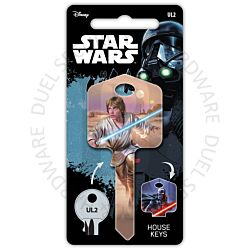 Star Wars Luke Skywalker Painted Licensed Universal 6-Pin Cylinder Key Blank