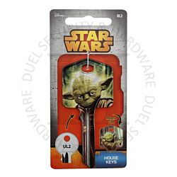 Star Wars YODA Painted Licensed Universal 6-Pin Cylinder Key Blank