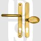 Fab & Fix DLMHANLPHG Balmoral Range UPVC Lever/Moveable Pad 92/62mm Handles Hardex Gold