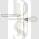 Fab & Fix DLMHANLPWH Balmoral Range UPVC Lever/Moveable Pad 92/62mm Handles White