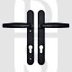 Hoppe HOP92LLB UPVC 92mm Centre Lever/Lever Handles Black