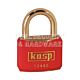 Kasp K12240REDD Red Vinyl Padlock - Differ