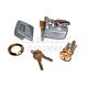 727 40mm Nightlatch Brass Cyl/Silver Body  