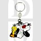 Warner Bros Looney Tunes - Sylvester & Tweety Pie Enamelled Licensed Keychain-Keyring