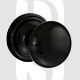 Old English OE58MMKBN Harrogate Solid Brass Mushroom Mortise Knob On Concealed Fix Rose Black Nickel