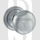 Old English OE58MMKSB Harrogate Solid Brass Mushroom Mortise Knob On Concealed Fix Rose Satin Chrome