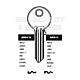 Abus Copy Orion ABS11L Cylinder Key Blanks Silca AB8R JMA ABU-1 HD AB20 Errebi AU6R Pack of 10