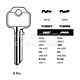 TCB908 Cylinder Key Blanks (10)