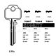 TCB919 Cylinder Key Blanks (10)