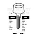 Abus Copy Orion AB56 Cylinder Key Blanks Plastic Head Silca AB56 JMA ABU-19DP HD AB56 Errebi AU67P43 Pack of 10