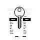 Abus Copy Orion ABS1L Cylinder Key Blanks Silca AB11R JMA RI-2I HD AB11R Errebi AU15R Pack of 10