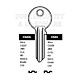 Cisa Copy Orion CSA5L Cylinder Key Blanks Silca CS207 JMA CI-IL HD NR9CS ERREBI C5S Pack of 10