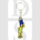 The Simpsons Marg Simpson Hat Enamelled Licensed Keychain-Keyring