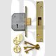 Union 3G114E 67mm BS3621:2007 5 Lever Mortice Deadlock Brass